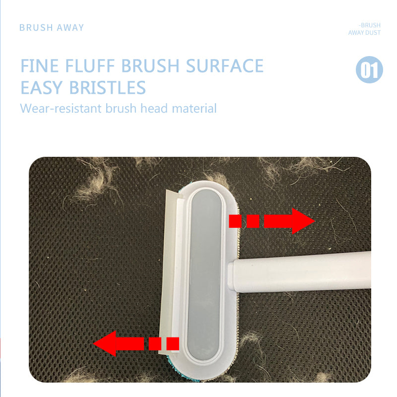 4-in-1 Pet Hair Removal Brush with Extendable Handle
