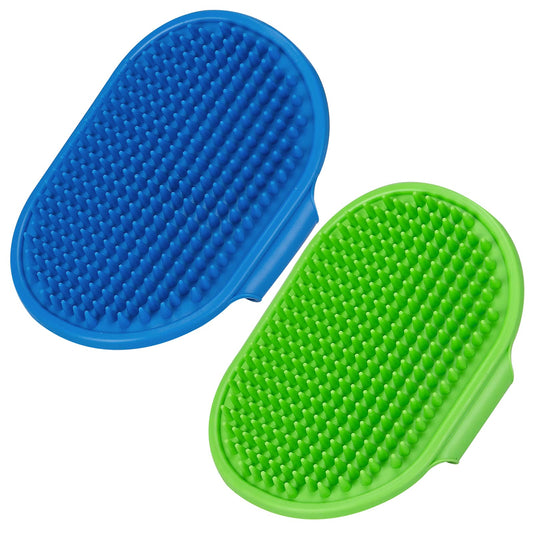 Silicone Pet Grooming Bath Brush (2-Pack)
