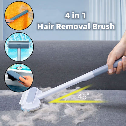 4-in-1 Pet Hair Removal Brush with Extendable Handle